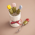 Tulip Flower Stainless Steel Fruit Sticks