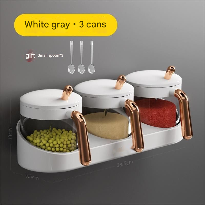 Wall-mounted spice box