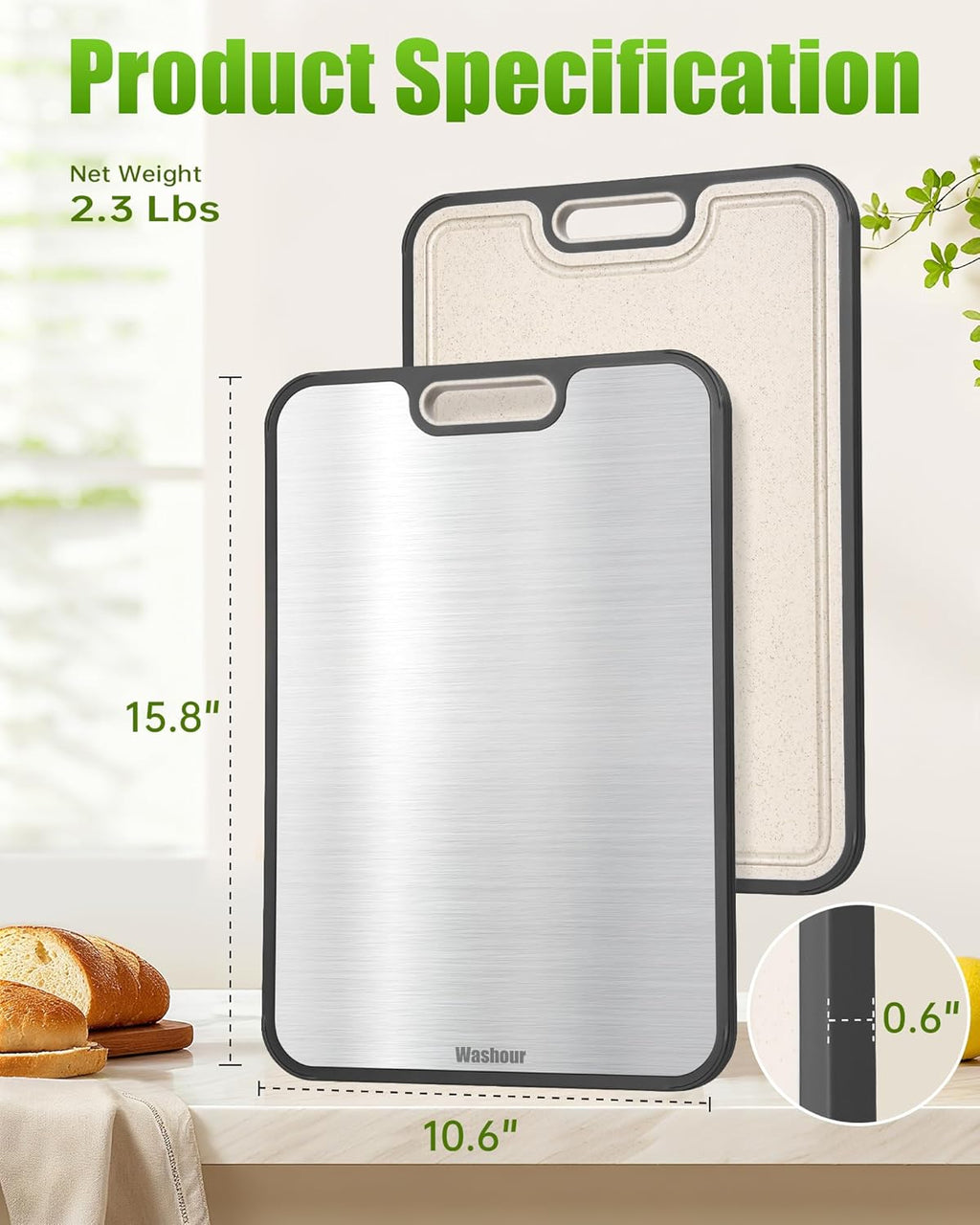 Titanium Cutting Boards for Kitchen