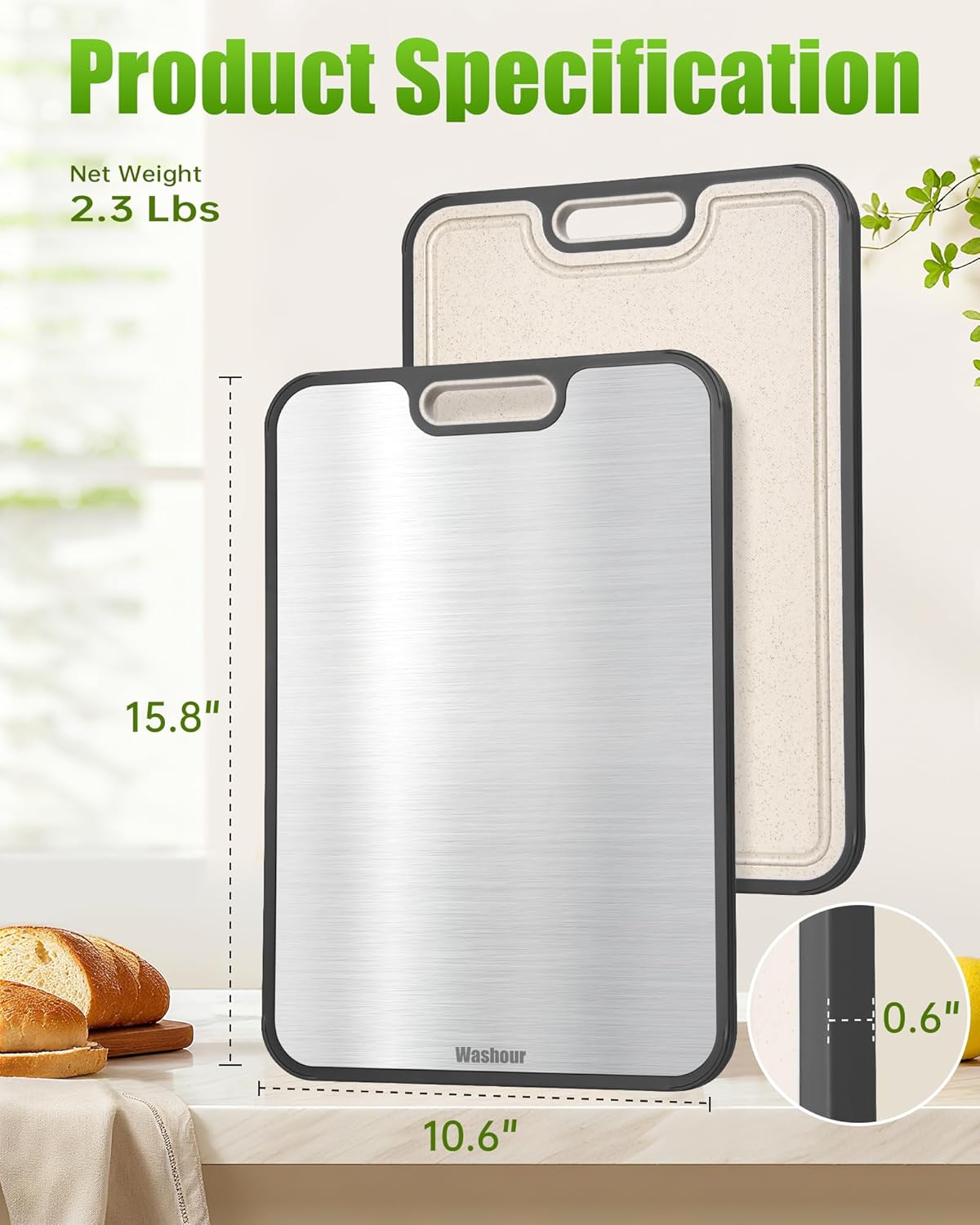 Titanium Cutting Boards for Kitchen