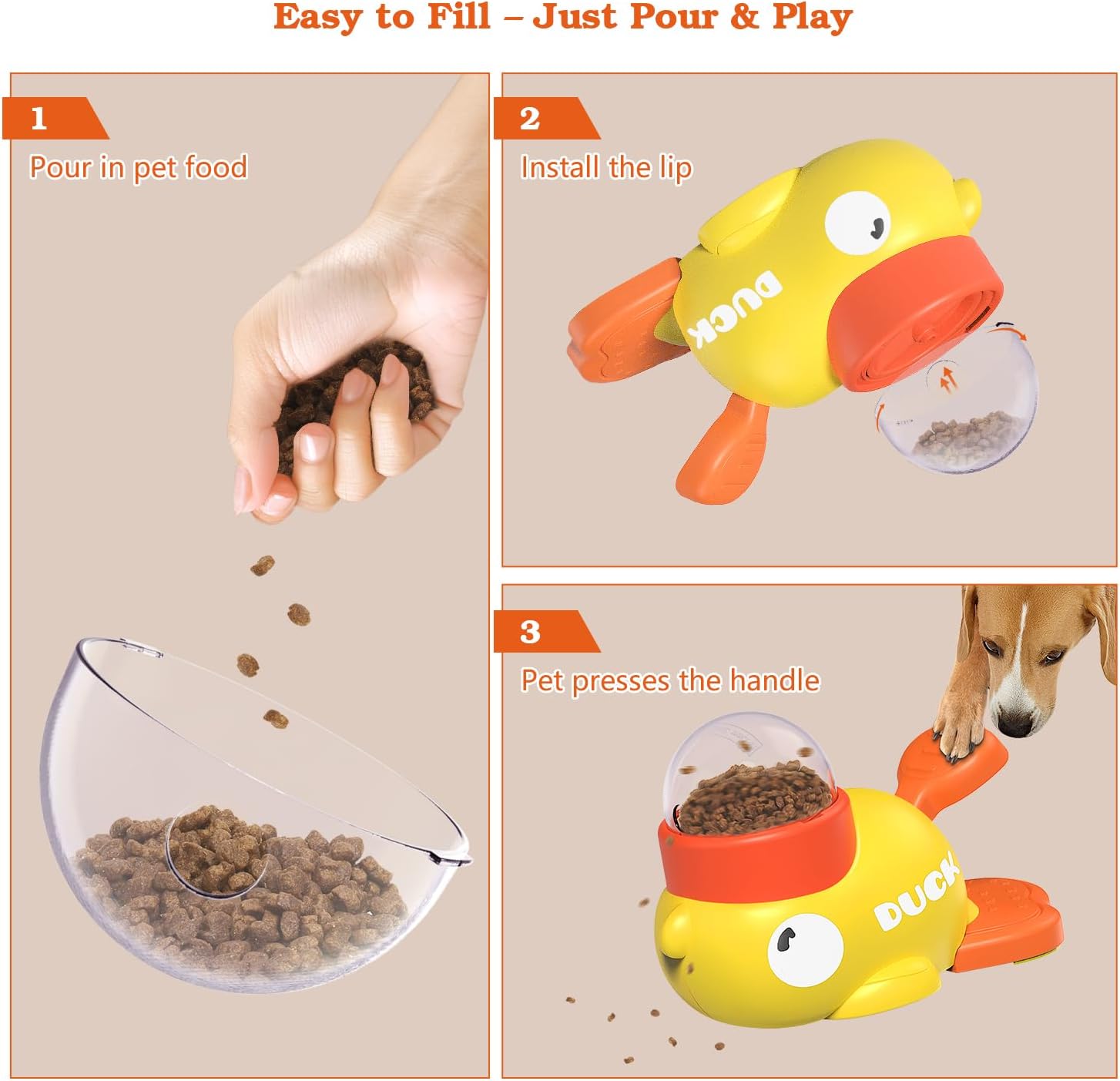 Interactive snack dispenser toy