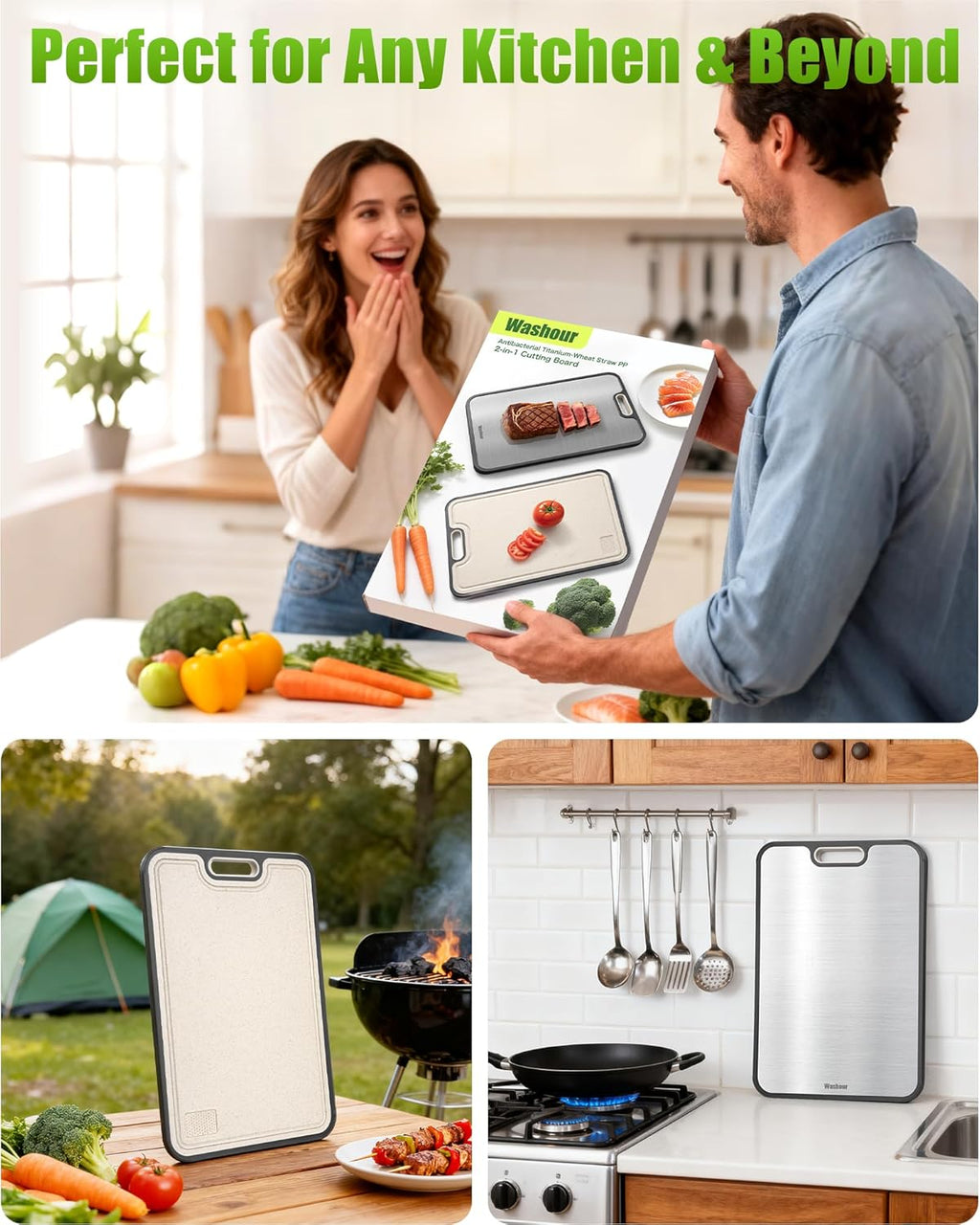 Titanium Cutting Boards for Kitchen