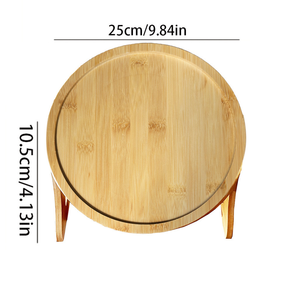 Natural wood sofa tray