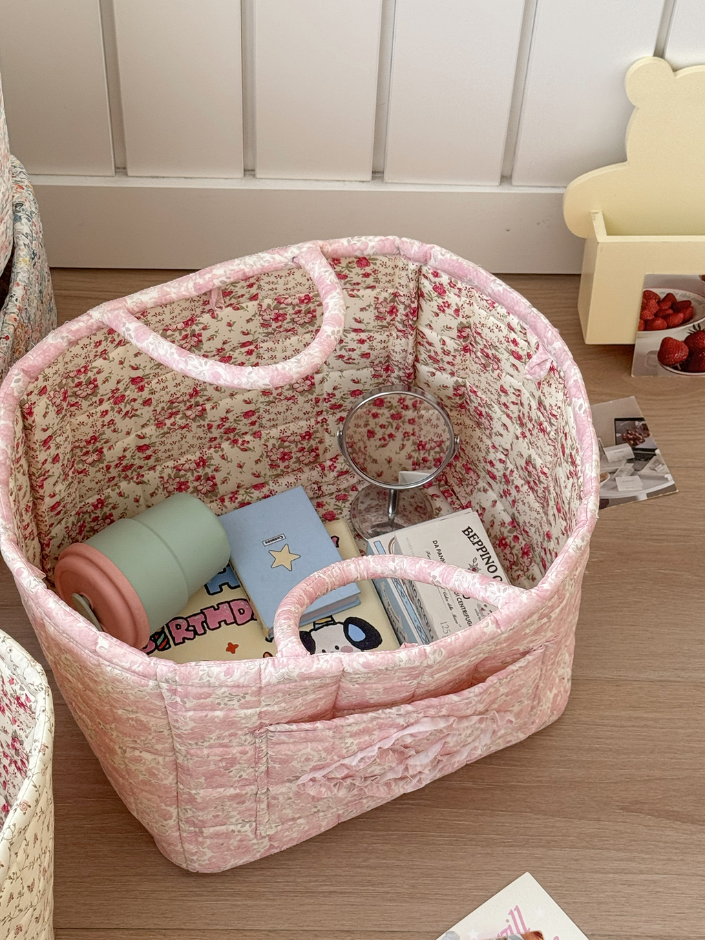 Floral Laundry Basket